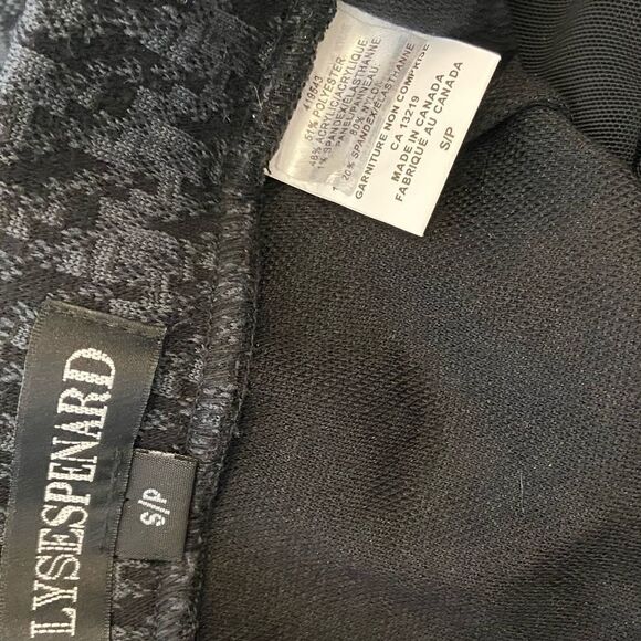 Grey&Black Gingham Knee Length Elastic Waist Skirt - Picture 6 of 7